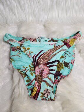 Cavalli x Skims Fagianella Print Dipped Mid Coverage Bottom Large Women. NWT.